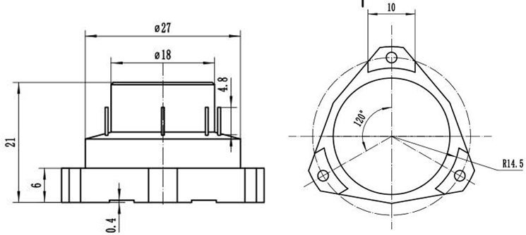 Quartz Flexure Accelerometer Dimensions