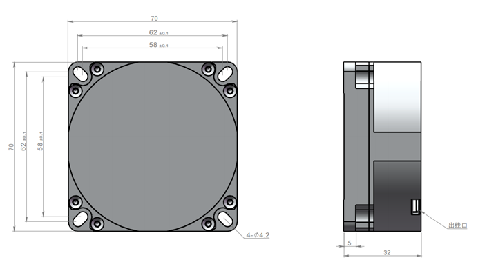 Fiber Optic Gyroscope Dimensions