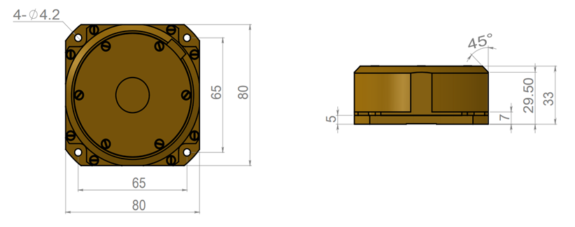 Fiber Optic Gyroscope Dimensions