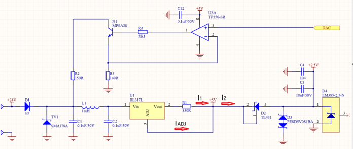 Constant current and voltage regulation circuit