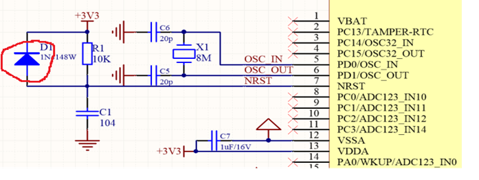 STM32 Reset Circuit